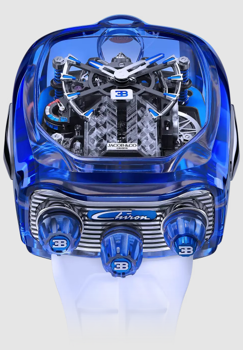 (image for) Jacob & Co bugatti chiron tourbillon sapphire crystal BLUE SAPPHIRE CRYSTAL Replica Watch BU210.80.AH.UA.B
